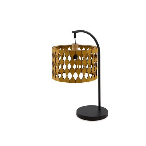 Lampe De Table En Contreplaqué Couleur Miel