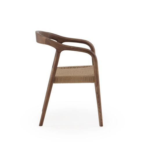 Lot De 4 Chaises En Bois De Frêne Couleur Noyer