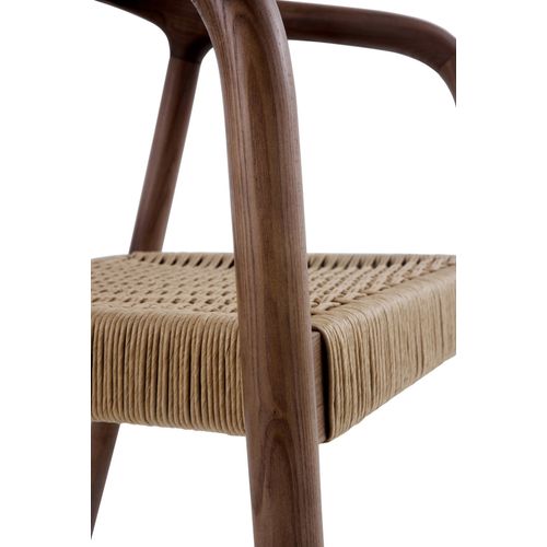 Lot De 4 Chaises En Bois De Frêne Couleur Noyer