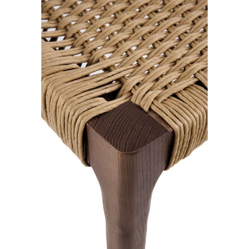 Lot De 4 Chaises En Bois De Frêne Couleur Noyer