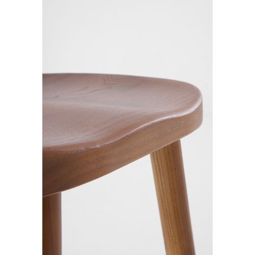 Lot De 2 Tabourets En Bois De Toon Couleur Noyer