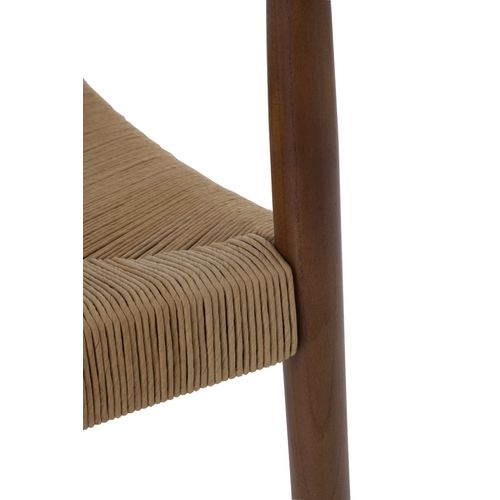 Lot De 4 Fauteuils En Bois De Toon Couleur Noyer