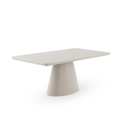 Table 180x100 Panneau De Fibres De Moyenne Densité Couleur Taupe