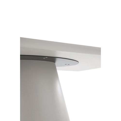 Table 180x100 Panneau De Fibres De Moyenne Densité Couleur Taupe