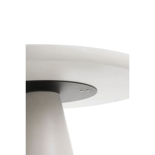 Table 120 Diam. Panneau De Fibres De Moyenne Densité Couleur Blanc