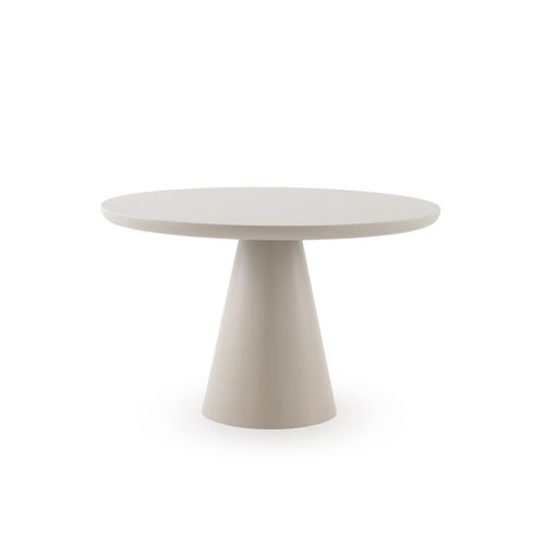 Table 120 Diam. Panneau De Fibres De Moyenne Densité Couleur Blanc