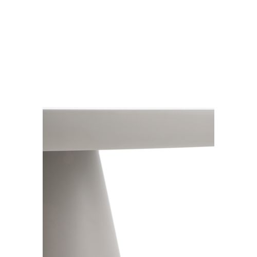 Table 120 Diam. Panneau De Fibres De Moyenne Densité Couleur Blanc