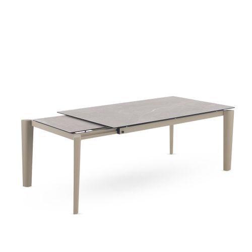 Table à Rallonge 180/250x100 Avec Plateau En Céramique