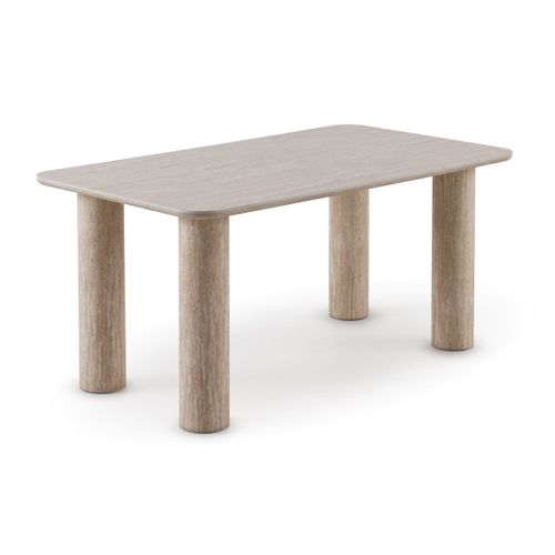 Table Rectangulaire 160x90 Avec Plateau En Céramique