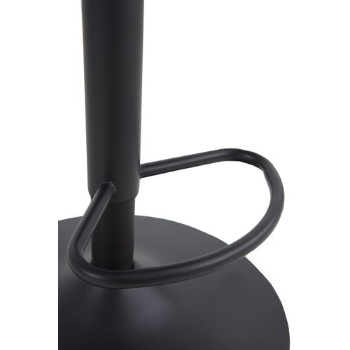 Lot De 2 Tabourets, Tapissés En Chenille Marron Et Pieds En Métal Noir