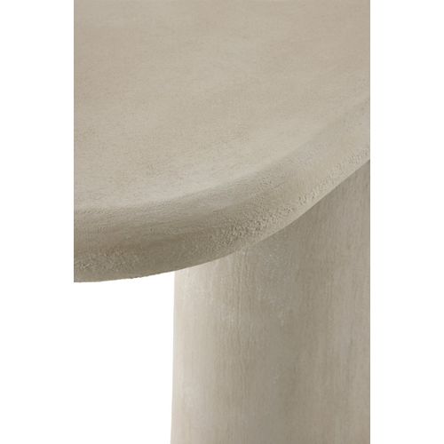 Console Ovale En Polyrésine Ciment Sable