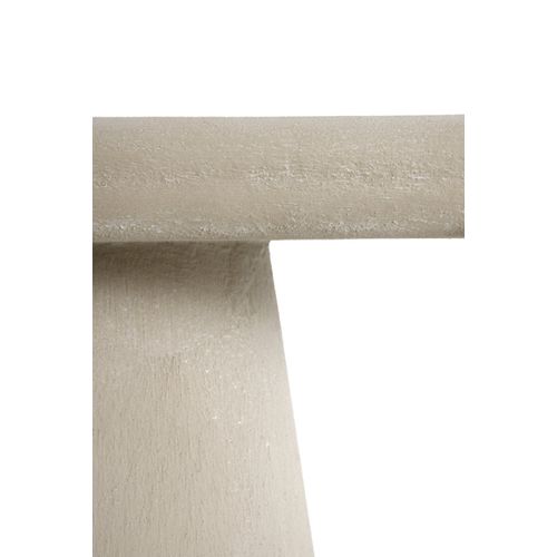 Console Ovale En Polyrésine Ciment Sable