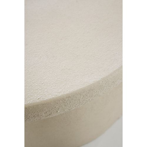 Table Basse 120x70 En Polyrésine Ciment Sable