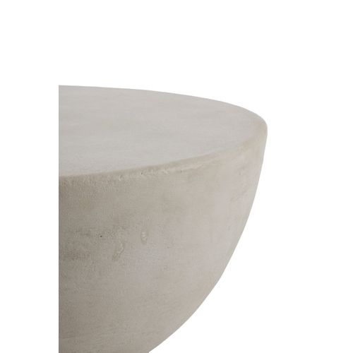 Table Basse 100 Diamètre En Polyresine Ciment Sable