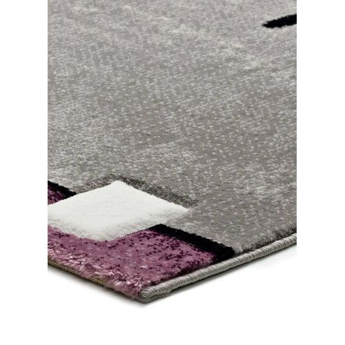 Tapis Géométrique Detroit 20614 Lilas/gris 120x170 Cm