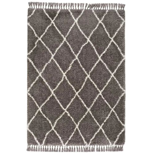 Tapis Shaggy Uni Samira 80075 Gris 120x170 Cm