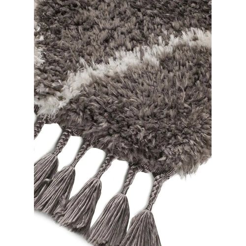 Tapis Shaggy Uni Samira 80075 Gris 140x200 Cm