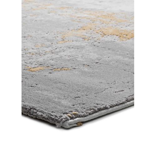 Tapis Abstrait Mesina 23127 Gris/moutarde 60x120 Cm