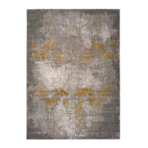 Tapis Abstrait Mesina 23127 Gris/moutarde 60x120 Cm