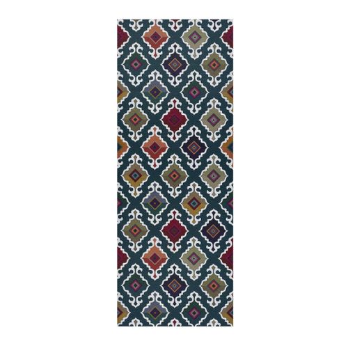 Tapis De Cuisine Ethnique Ricci Indonesia Vert/multicolore 52x100 Cm