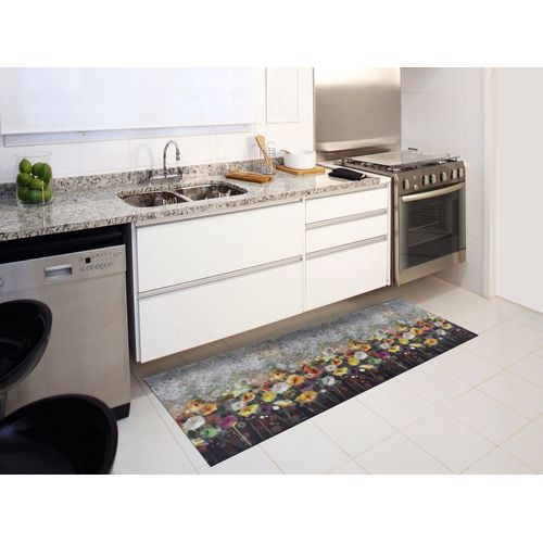 Tapis De Cuisine Fleurs Ricci Ofelia Multicolore 52x200 Cm