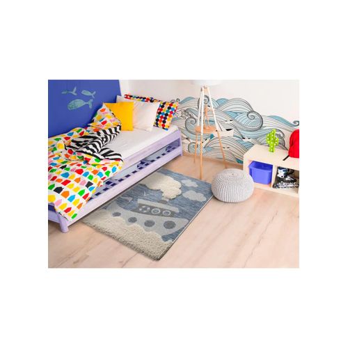 Tapis Enfant Bateau Chinky 106 Bleu 115x170 Cm