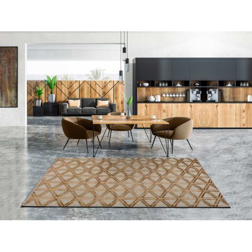 Tapis Moderne Lana 915 Cuivre 67x105 Cm