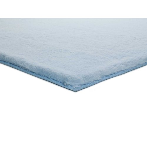 Tapis Lavable Shaggy Fox Liso Bleu Ciel 120x180 Cm
