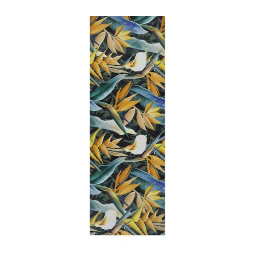 Tapis De Cuisine Feuilles Ricci Foresta Jaune/bleu/vert 52x100 Cm