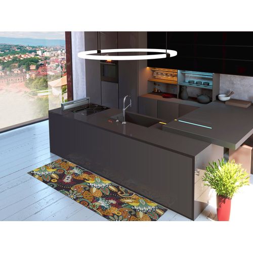 Tapis De Cuisine Bohème Ricci Paisley Multicolore 52x200 Cm