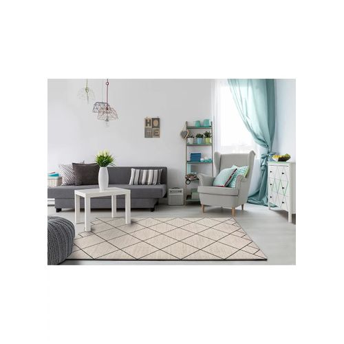 Tapis Ethnique Malika Bereber Blanc 80x150 Cm