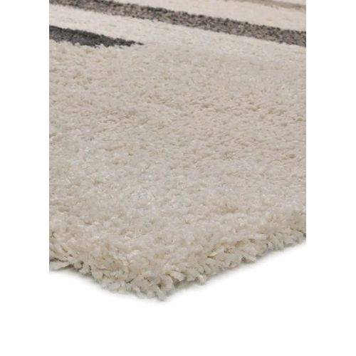 Tapis Shaggy Géométrique Scenic 354 Beige/gris 135x190 Cm