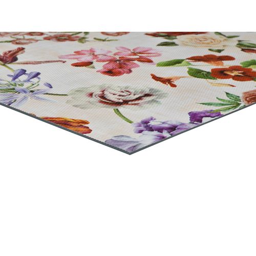 Tapis De Cuisine Fleurs Sally Maggio Blanc/multicolore 48x200 Cm