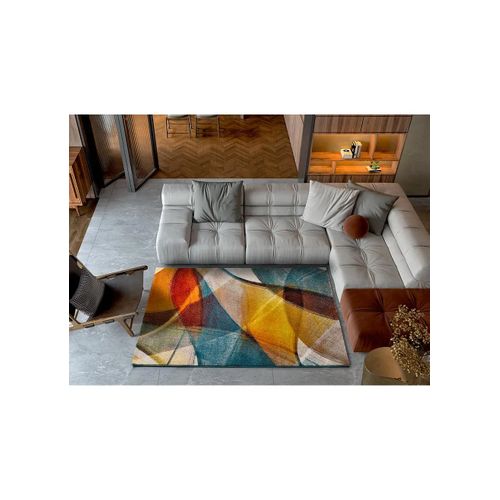 Tapis Géométrique Leire 40182 Multicolore 80x150 Cm