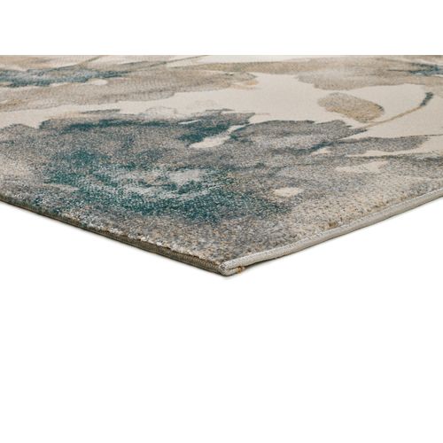 Tapis Floral Sara 12339 Beige/bleu/gris 80x150 Cm