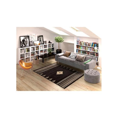 Tapis Ethnique New York 12350 Anthracite 140x200 Cm