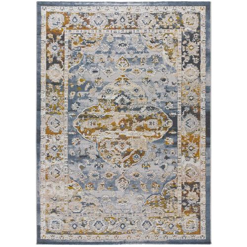 Tapis Vintage Springs 2268 Bleu/rouille/beige 77x150 Cm