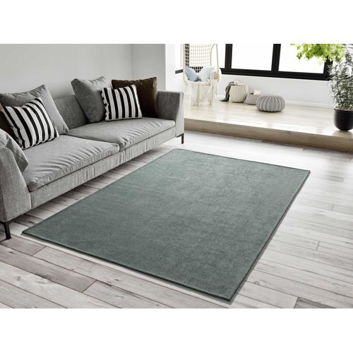Tapis Lavable Uni Harris Liso Vert 60x120 Cm