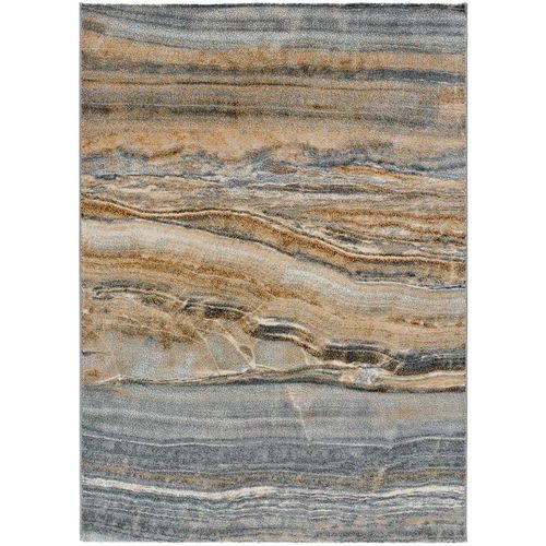 Tapis Moderne Dreams 12571 Gris/bleu/rouille 200x290 Cm