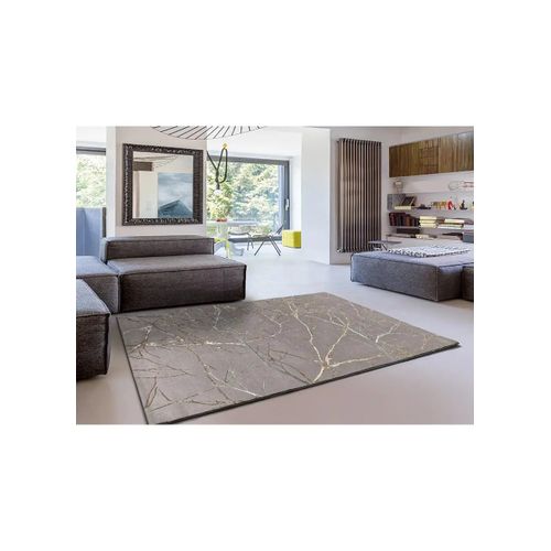 Tapis Effet Marbre Creation 50055 Gris 140x200 Cm
