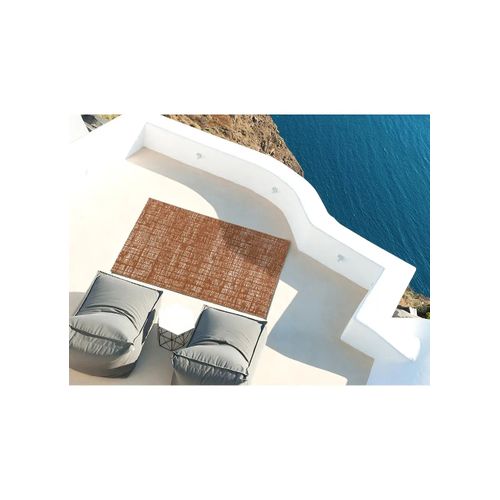 Tapis Extérieur Abstrait Velvet Lineal B228 Cuivre 154x230 Cm