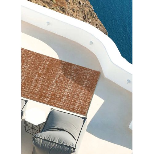 Tapis Extérieur Abstrait Velvet Lineal B228 Cuivre 154x230 Cm