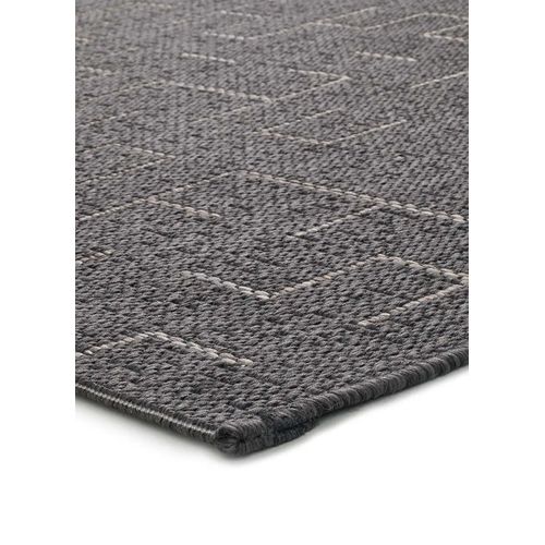 Tapis Extérieur Géométrique Breeze B185 Gris 130x190 Cm