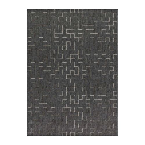 Tapis Extérieur Géométrique Breeze B185 Gris 154x230 Cm
