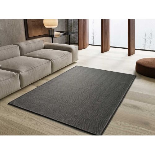 Tapis Lavable Uni Espiga Liso Anthracite 120x170 Cm