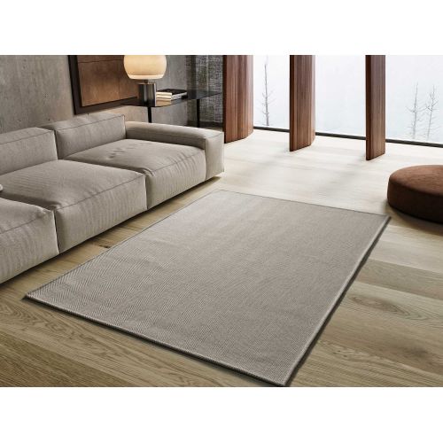 Tapis Lavable Uni Espiga Liso Beige 120x170 Cm