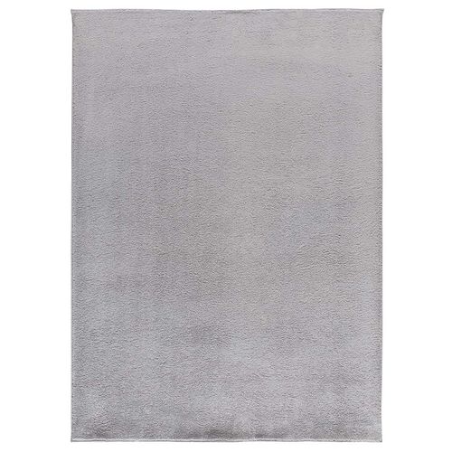 Tapis Lavable Uni Coraline Liso Gris 80x150 Cm