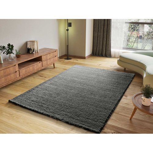 Tapis à Poils Longs Atlas Liso Anthracite 120x180 Cm