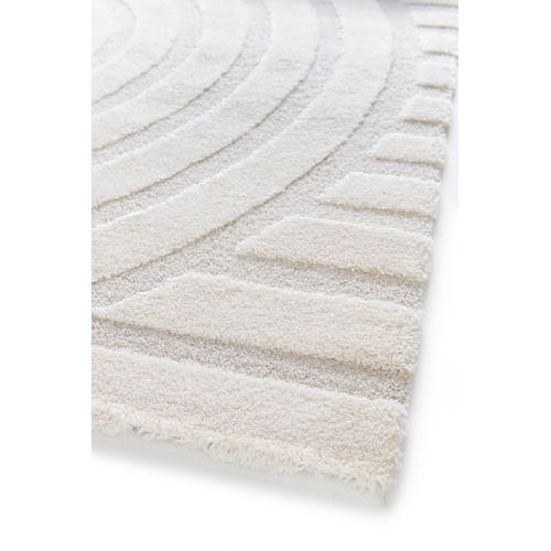 Tapis Scandinave à Relief Snowy 59773 Blanc 120x170 Cm