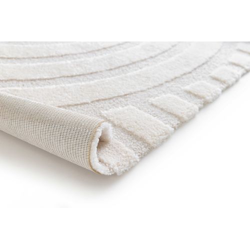 Tapis Scandinave à Relief Snowy 59773 Blanc 120x170 Cm